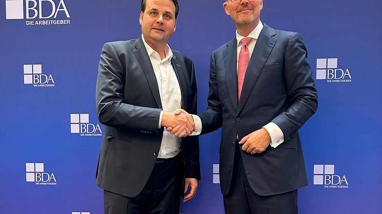 BdS-Präsident Matthias Kutzer (li.) mit BDA-Präsident Dr. Rainer Dulger.