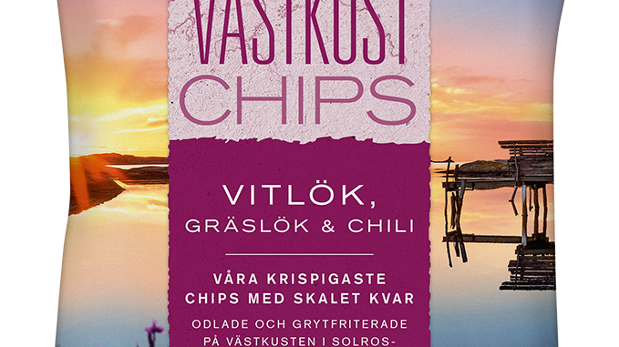 Estrella Västkustchips Vitlök, Gräslök & Chili 