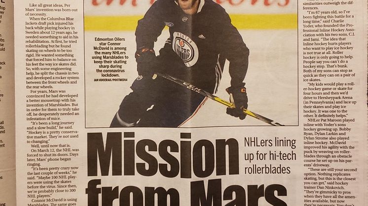 Svensk innovation räddar hundratals NHL-stjärnor under coronakrisen — uppmärksammas stort i hockeyns Mecka