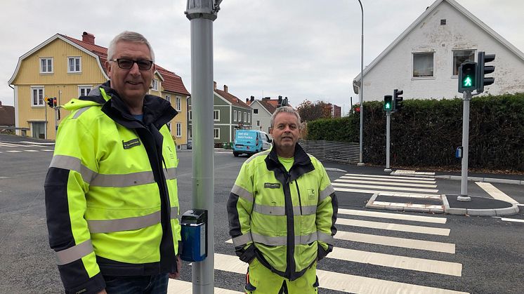 fr.v. Lennart Quennerstedt, projektledare och Stefan Andersson, elmontör Uddevalla Energi