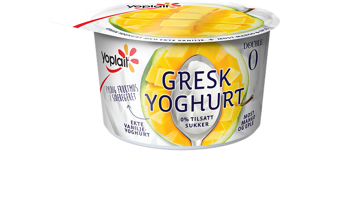 Yoplait Double 0% Duo med most mango og eple
