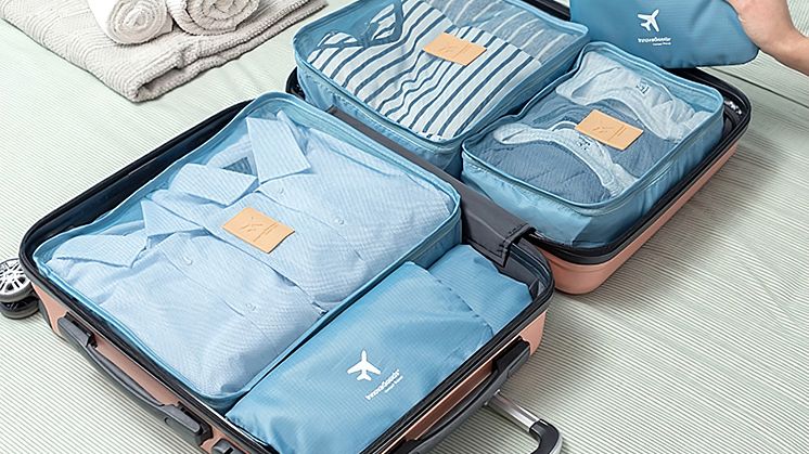 Det blir enklare att hitta i resväskan med praktiska packpåsar.