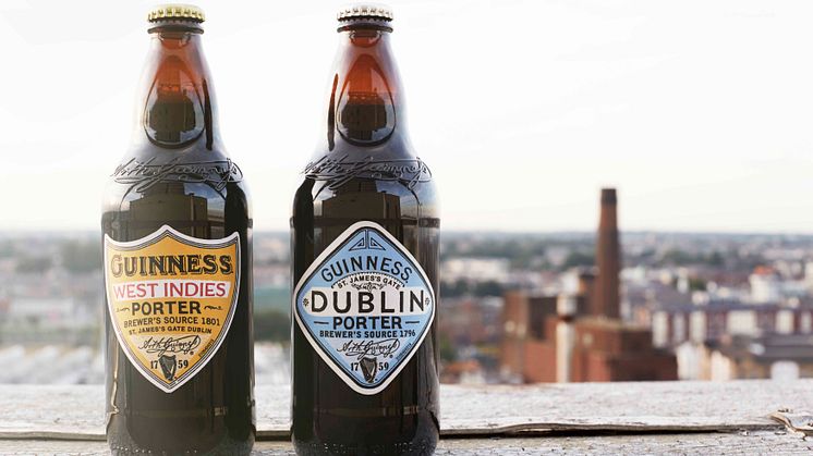 Guinness presenterar två nya öl baserade på recept från 1796 och 1801