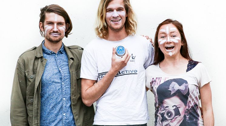 Hampus Tarras-Wahlberg, Karl Roos och Julia Beyer utgör trion som är Suntribe, en av de tolv nominerade teamen i Venture Cup syds regionfinal 2017.