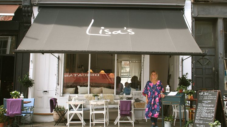 Exteriour at Lisa's, a new Swedish bar and resturant in London's Notting Hill