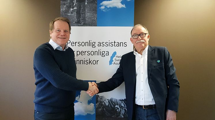 Bengt Gustavsson ägare/VD Hela Sveriges Assistans och Christer Henriksson VD Förenade Care.