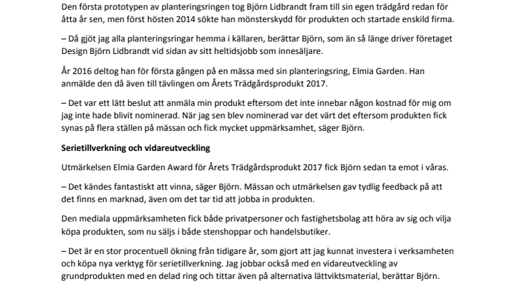 Stort intresse för årets trädgårdsprodukt