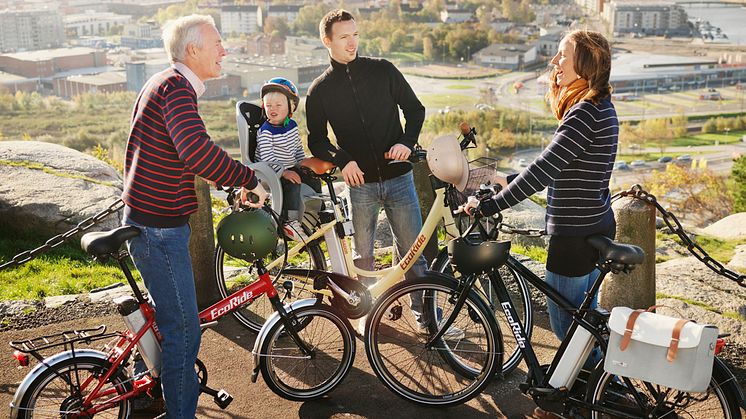 EcoRide elcyklar 2012 - Nu med nya unika assistanssystemet ActiveDrive™