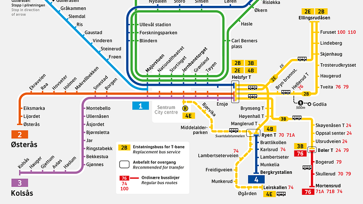 Buss for bane fra 18. mai