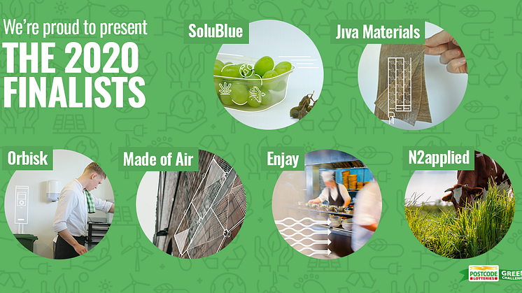 The Finalists Postcode Lotteries Green Challenge 2020