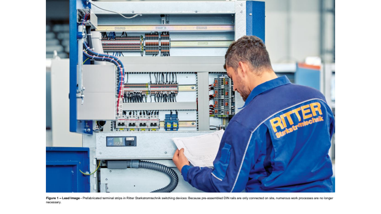 Prefabricated terminal strips facilitate smart switchgear construction 