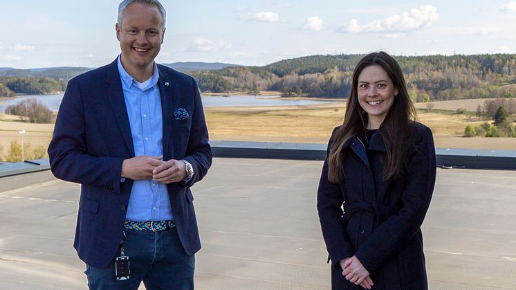 Soleie - Heidi Theresa Ose fra Akershus Energi og  Martin F. Vatne fra Østfold Energi