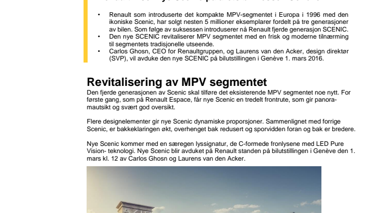 Nye Renault Scenic