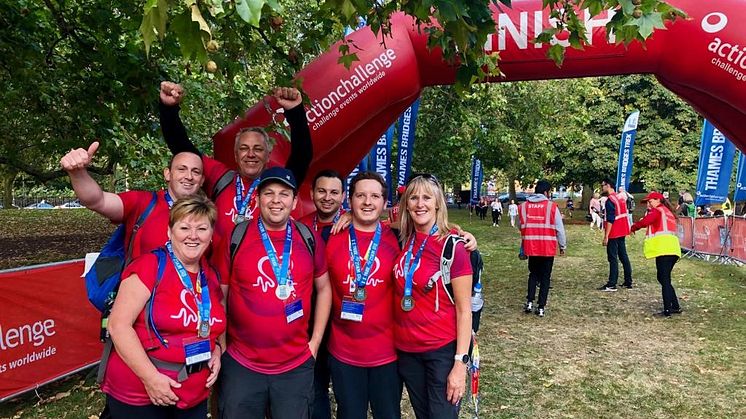 Staff at Huntingdon station have raised hundreds of pounds for the British Heart Foundation