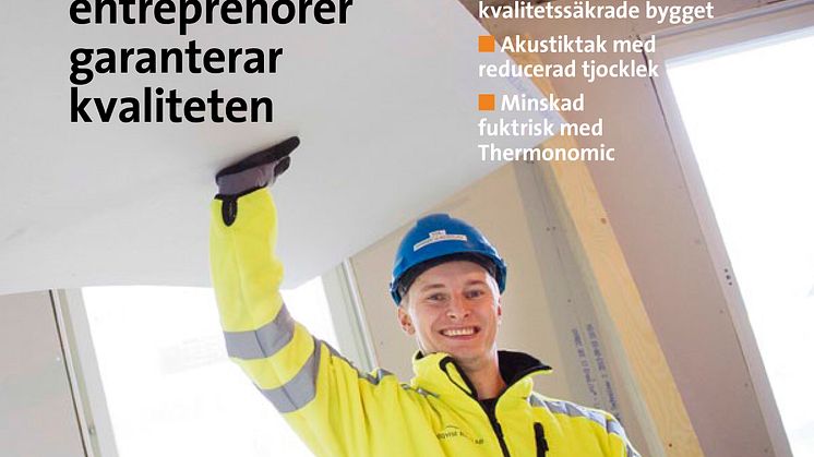 Nytt nummer av kundtidningen Gyproc Solutions