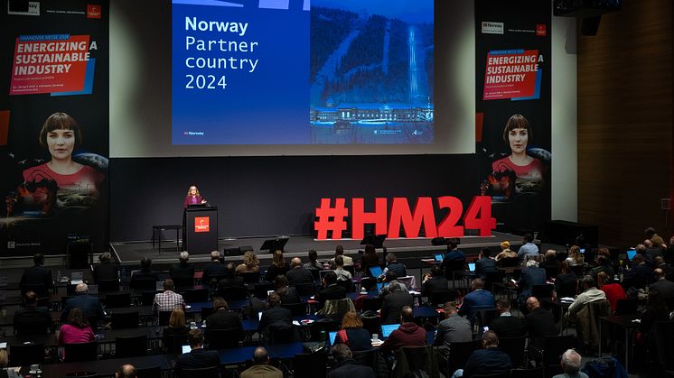 Norwegens Botschafterin Laila Stenseng am 21. Februar 2024 während der Press Preview zur Hannover Messe 2024. Copyright: Deutsche Messe