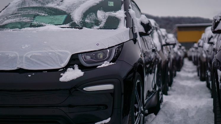 BMW i3 på kaia i Drammen