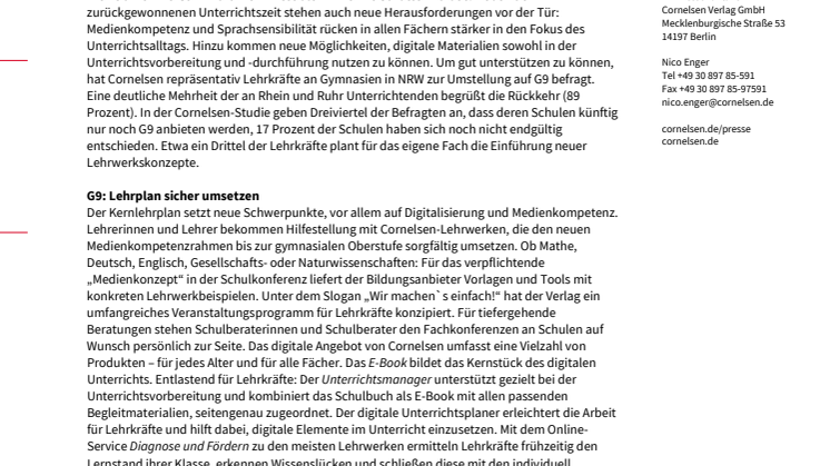 Neue Lehrpläne für G9 in Nordrhein-Westfalen: Wie unterrichten?