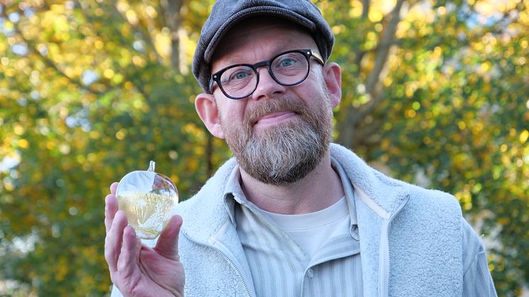 Anders Enström, förstelärare i digitalisering, lärare i MA/NO/TK på Lärande Grundskola Skapa i Huddinge, vinnare av lärarpriset Guldäpplet 2022. Foto: Bo Helmersson