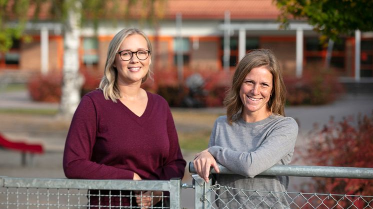 Sara Bergström och Linda Bjällerstedt, Västerås är två av finalisterna till Guldäpplet 2020, övriga är Mia Lägnert och Pernilla Abrahamsson, Karlshamn och Emelie Hahn, Uppsala. Foto: Per Groth.