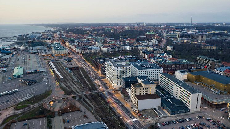 Helsingborgs tingsrätt drönarbild