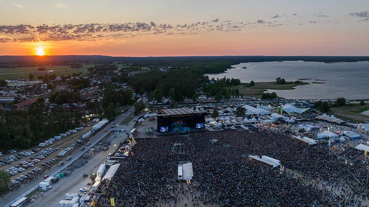 Flygbild Iron Maiden 2023