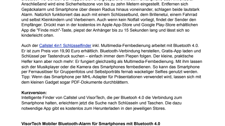 Suche und Panik vermeiden: Intelligente Gepäck- und Schlüsselfinder