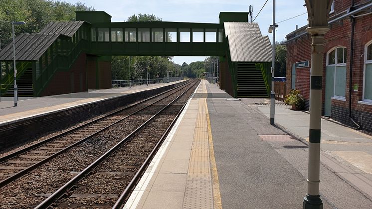 CGI of Crowborough station footbridge