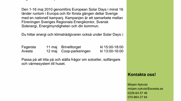 Nyfiken på om solfångaren fungerar?