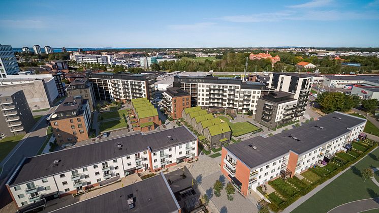 Stadskvarteret, Drottninghög, vy ovanifrån