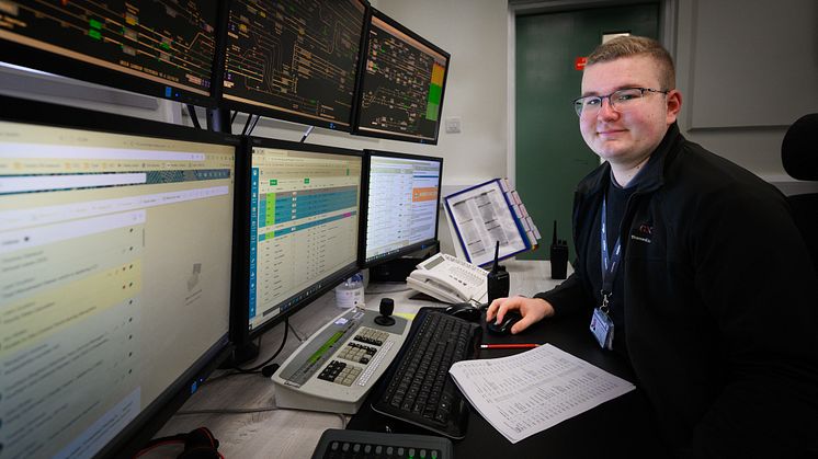 Oliver Denman is the youngest person studying an apprenticeship at GTR