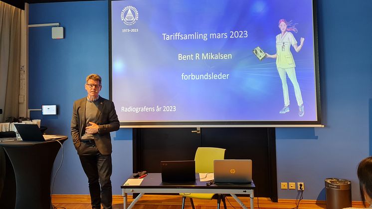 Forbundsleder Bent Ronny Mikalsen. Foto: Elisabeth Norridge, NRF.