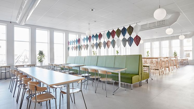 Matsalsinredning, Västerviks gymnasium
