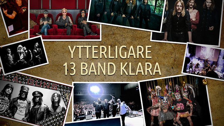 Sabaton, Megadeth, Foreigner, Sixx:AM m.fl. klara!
