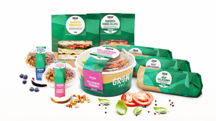 Greenfood storsatsar inom food-to-go - lanserar varumärket Greendeli med nytt stort sortiment