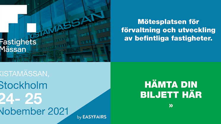 Träffa Modexa på Fastighetsmässan  i Stockholm 24-25 november