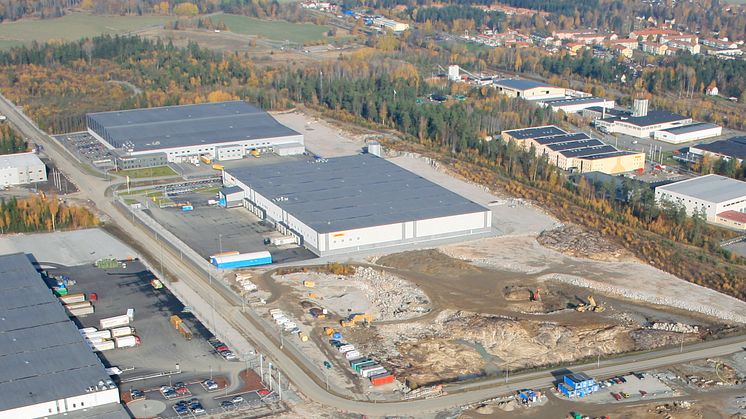 Ny DHL-terminal  i Rosersberg, norr om Stockholm