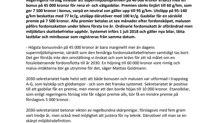 Bonus-Malus: Äntligen på plats - men behöver skärpas direkt!