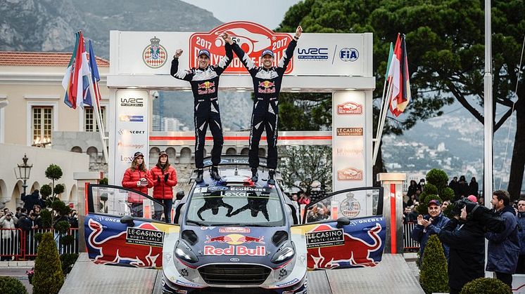 Den nye Fiesta WRC vinder Rallye Monte-Carlo