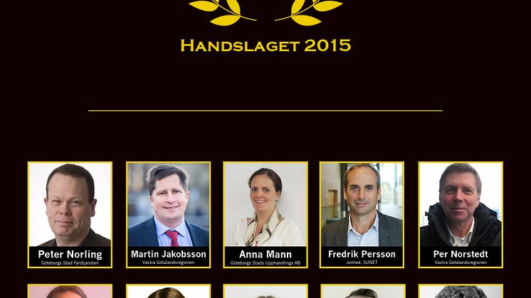 Nominerade till Handslaget 2015! 