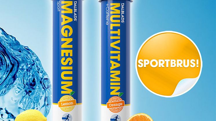 Dalblads Magnesium och Dalblads Multivitamin - sportbrus 