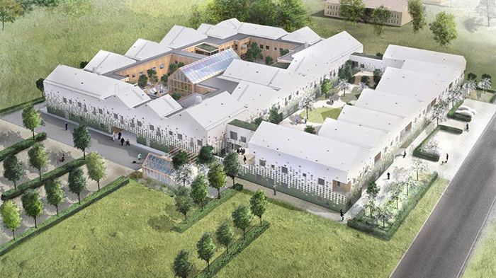 Skiss över Trädgårdarna: Marge Arkitekter