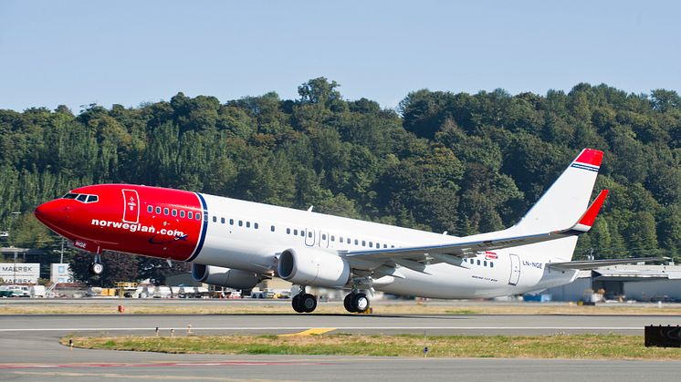 God passasjervekst for Norwegian i september