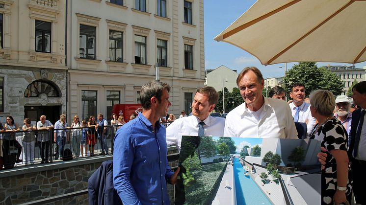 Präsentation des finalen Ausbaus des Elstermühlgrabens bis 2023