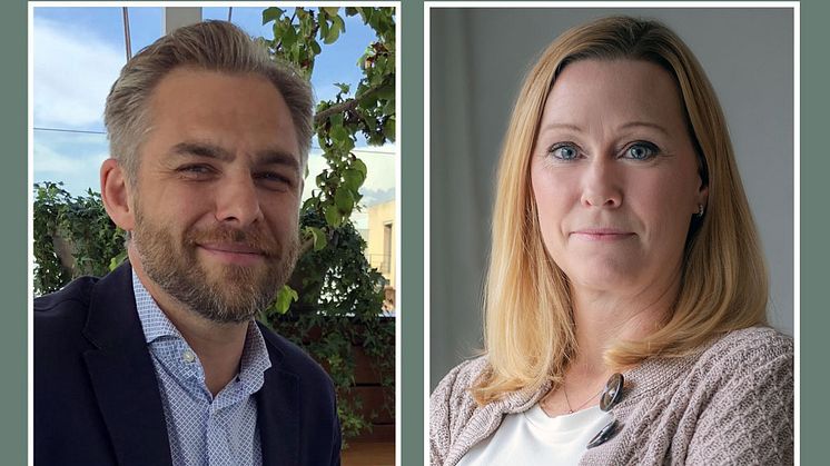 Robert Liljeström, näringspolitisk expert TechSverige, och Lina Lagerroth, näringspolitisk expert Tågföretagen
