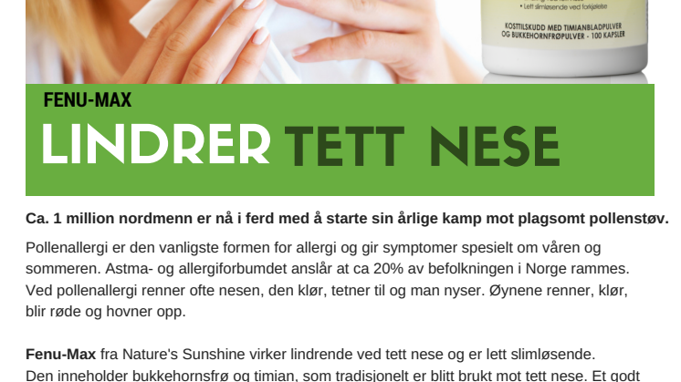 Pollenallergi?