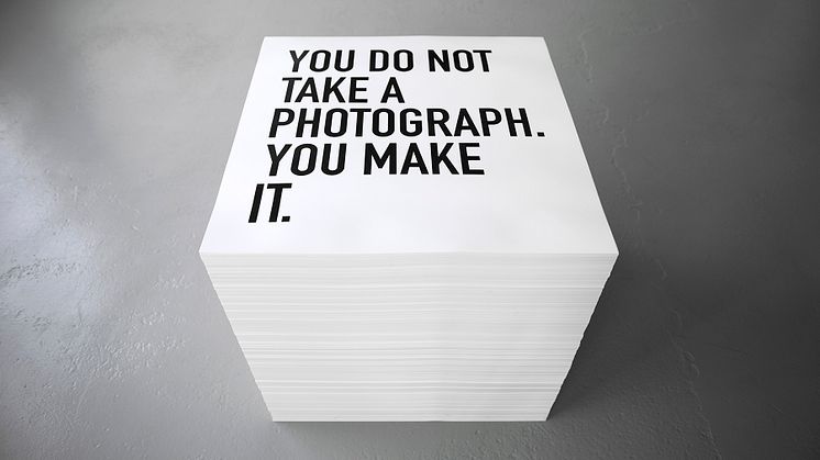 Alfredo Jaar, You Do Not Take a Photograph, You Make It, 2013 © Alfredo Jaar