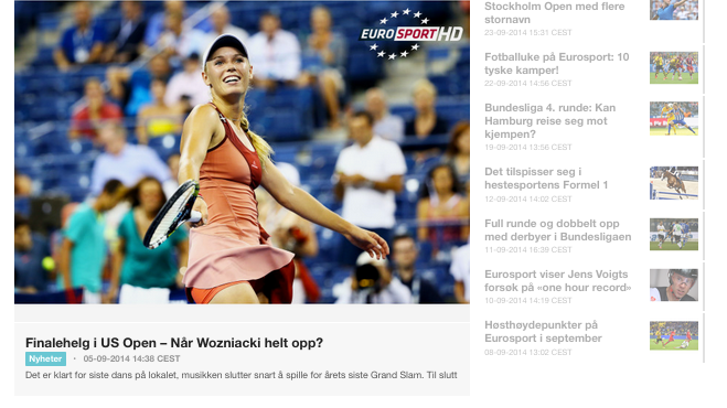 Eurosport nyhetsrom