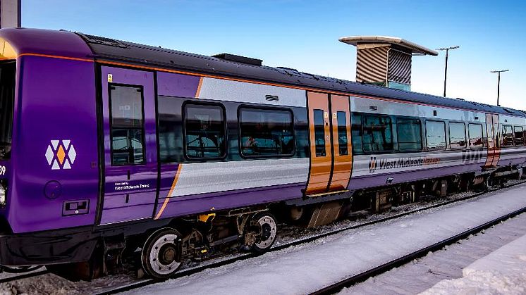 The first new-look West Midlands Railway train enters service