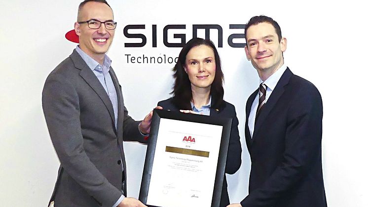Sigma Technology’s Business Reliability is Proven by Bisnode Certificate Once Again 